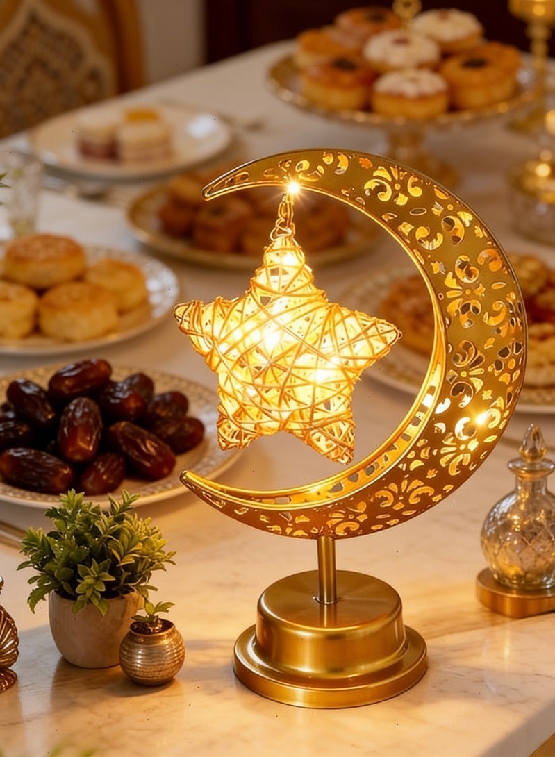 أضواء رمضان، مصابيح مكتبية LED، مصابيح ليلية تعمل بالبطارية، زينة رمضان مثالية - Image 4